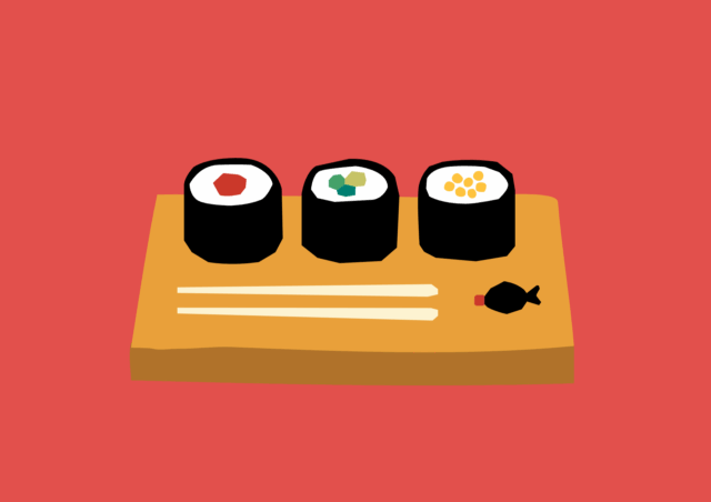 bundoora square illustration sushi